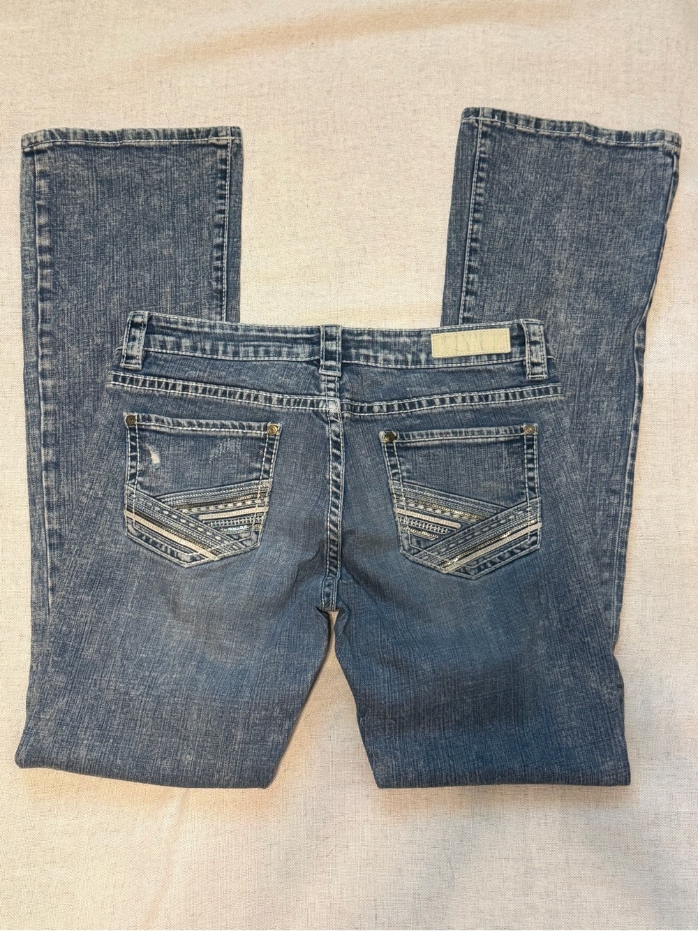Rock & Roll Cowgirl Bootcut Denim Jeans Low Rise Bootcut 31x34